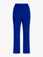 Proenza Schouler flat image of Alexia Pant in Bi-Stretch Suiting in cobalt