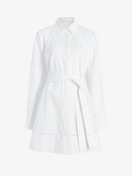 Proenza Schouler Still Life image of Sammy Dress in Eco Cotton Poplin in White