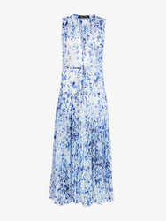 Proenza Schouler Still Life image of Pat Dress in Printed Crinkle Chiffon in Off White Multi