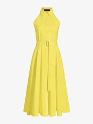 Proenza Schouler Still Life image of Dorothy Dress in Eco Cotton Poplin in Yellow