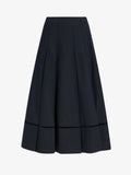 Proenza Schouler Still Life image of Laci Skirt in Eco Cotton Poplin in Black