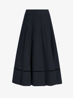 Proenza Schouler Still Life image of Laci Skirt in Eco Cotton Poplin in Black