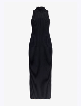 Proenza Schouler Still Life image of Maia Dress in Midweight Viscose Rib in Black