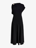Proenza Schouler Still Life image of Rue Dress In Light Matte Double Crepe in Black