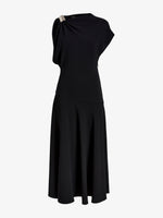 Proenza Schouler Still Life image of Rue Dress In Light Matte Double Crepe in Black