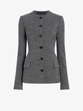 Proenza Schouler Still Life image of Annemarie Jacket in Melange Suiting in Dark Grey Melange