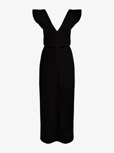 Proenza Schouler Still Life image of Mariam Dress in Wool Scuba in Black