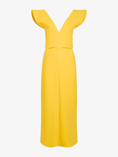 Proenza Schouler Still Life image of Mariam Dress in Wool Scuba in Canary