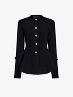 Proenza Schouler Still Life image of Dasha Jacket in Compact Viscose in Black
