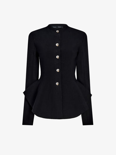 Proenza Schouler Still Life image of Dasha Jacket in Compact Viscose in Black