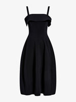 Proenza Schouler Still Life image of Blanca Dress in Compact Viscose in Black