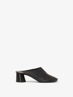 Front image of Glove Mules in BLACK