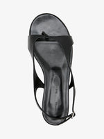 Aerial image of Slash Flat Thong Sandals in Black