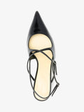 Aerial image of Slash Crossover Slingback Pumps in Black