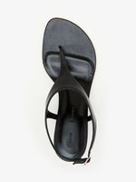 Aerial image of Tee Thong Sandals in Black