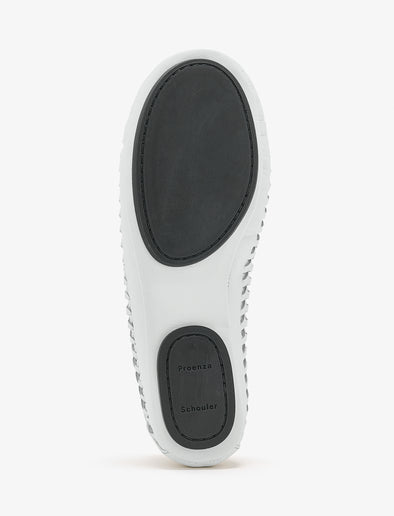 Proenza Schouler bottom sole image of Whip Loafers in ecru