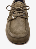 Aerial image of Deck Shoes in Kidsuede in Moss