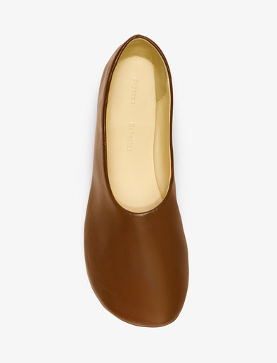 Aerial image of Glove Slippers in Slick Nappa in Mud