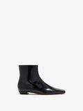Front image of Trap Flat Ankle Boots In Nappa Leather in Black