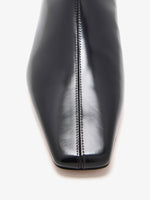 Aerial image of Trap Flat Ankle Boots In Nappa Leather in Black