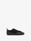 Proenza Schouler side image of Arcadia Sneakers in black with black laces