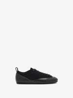 Proenza Schouler side image of Arcadia Sneakers in black with black laces