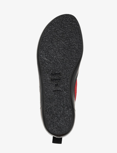Proenza Schouler aerial image of Arcadia Sneakers sole in red