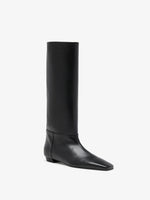 Proenza Schouler 3/4 Front image of Trap Flat Boot in Nappa inBlack