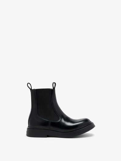 Proenza Schouler Front image of Bank Chelsea Boots in Black