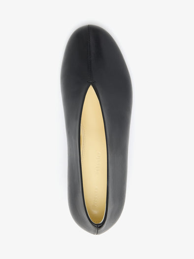 Proenza Schouler aerial image of Tee Pumps in Nappa in black