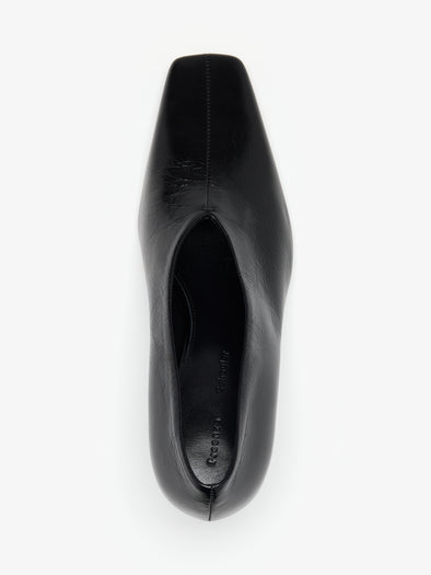 Proenza Schouler Aerial image of Trap Pumps In Slick Calf in Black