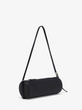 Proenza Schouler side image of Silo Bag in Satin in black