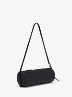 Proenza Schouler side image of Silo Bag in Satin in black