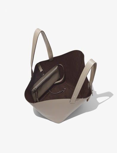 Interior image of Large Bedford Tote In Leather in clay