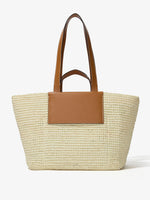 Back image of Large Morris Tote in Raffia in IVORY