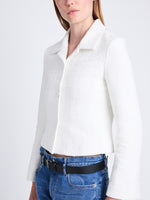 Detail image of Quinn Jacket in Tweed in WHITE