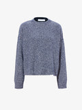 Still Life image of Remy Sweater In Chunky Marl in DARK BLUE/ OFF WHITE