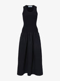 Still Life image of Malia Dress in Peached Poplin in BLACK