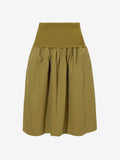 Still Life image of Olive Skirt in Peached Poplin in OLIVE