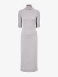 Proenza Schouler Still Life image of Cerine Dress in Boucle Rib in LIGHT ALLOY MELANGE