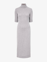 Proenza Schouler Still Life image of Cerine Dress in Boucle Rib in LIGHT ALLOY MELANGE