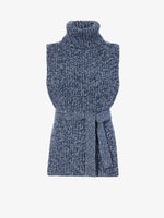 Proenza Schouler Still Life image of Ember Vest in Moulinex Knits in INK MELANGE