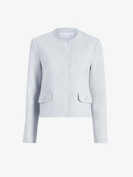 Proenza Schouler Still Life image of Lucas Jacket in Wool Melange in Light Grey