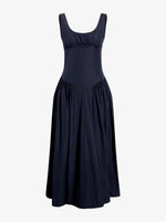 Proenza Schouler Still Life image of Kendall Dress in Tech Cotton in Navy