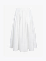 Proenza Schouler Still Life image of Austin Skirt In Cotton Sateen in White