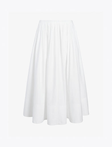 Proenza Schouler Still Life image of Austin Skirt In Cotton Sateen in White