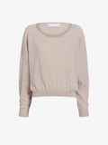 Proenza Schouler Still Life image of Conley Knit Sweater in Lightweight Merino in Light Rose Melange