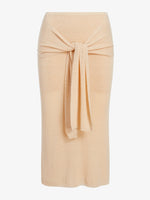 Proenza Schouler Still Life image of Phelan Knit Skirt in Linen Twist in Light Wheat