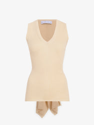 Proenza Schouler Still Life image of Heyde Knit Sweater in Linen Twist in Light Wheat