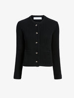 Proenza Schouler Still Life image of Wilson Knit Jacket in Dry Rib in Black